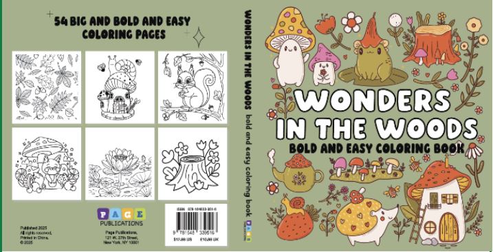 Wonders in the Woods Bold and Easy Coloring Book