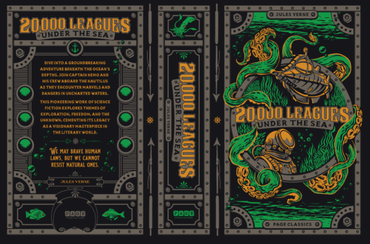 20,000 Leagues Under The Sea Jules Verne (Hardcover)