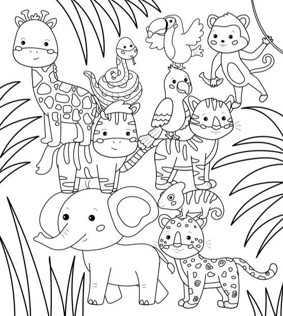Kawaii Cuties Coloring Book