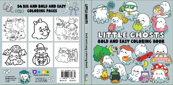 Little Ghosts Bold and Easy Coloring Book
