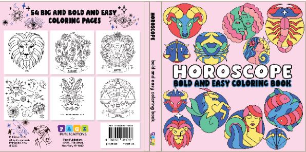 Horoscope Bold and Easy Coloring Book
