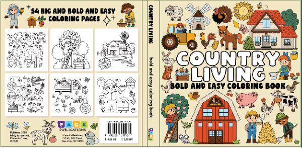 Country Life Bold & Easy Coloring Book