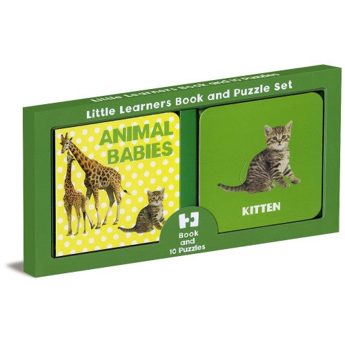 LITTLE LEARNERS BOOK & PUZZLES - ANIMAL BABIES
