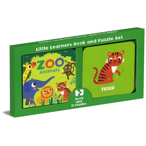 LITTLE LEARNERS BOOK & PUZZLES - ZOO ANIMALS