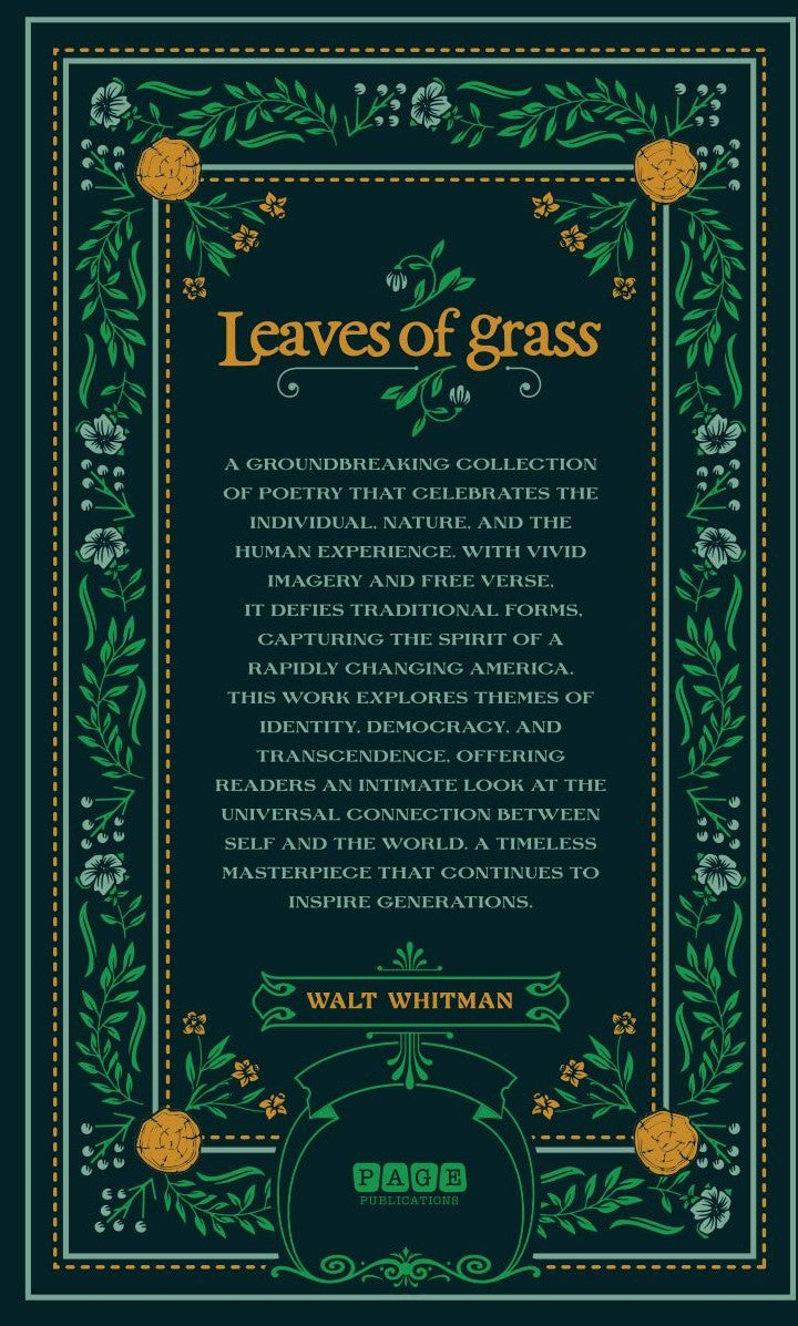 Leaves of Grass Walt Whitman (Hard Cover)