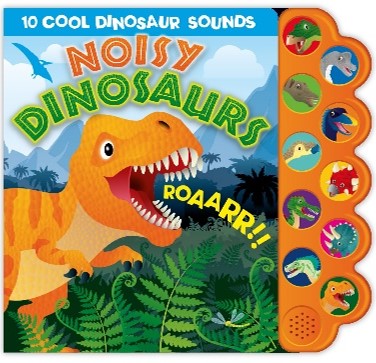 Noisy Dinosaurs Sound Book with 10 Cool Dinosaur Sounds for Kids Interactive Pressable Buttons Vibrant Illustrations Fun Facts Educational Entertaining - Adventure