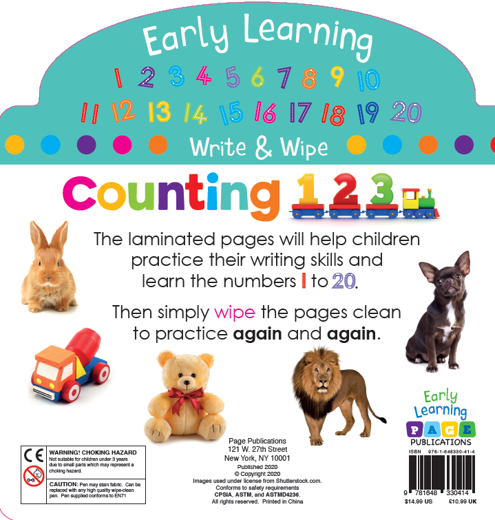 Write and Wipe: Counting 123
