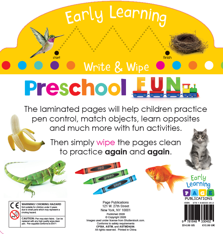Write and Wipe: Preschool Fun