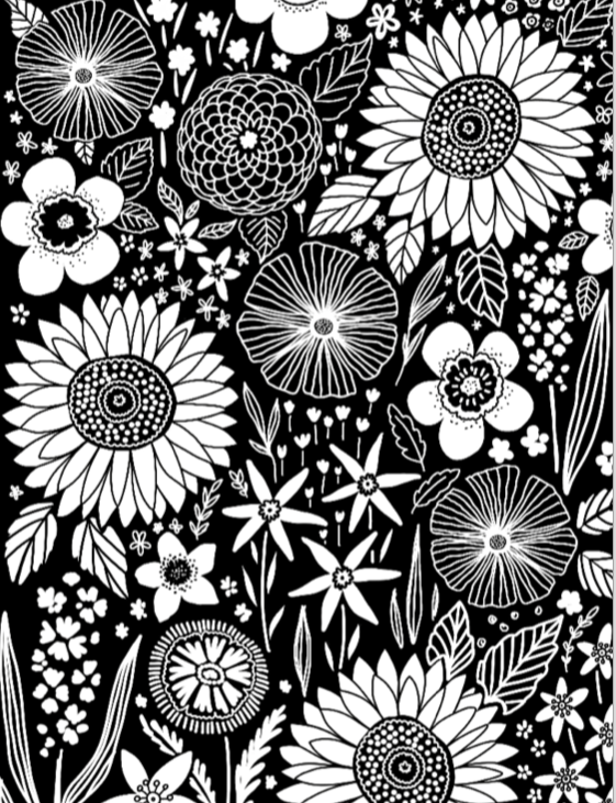 Creative Pages Neon Coloring Kit Bold Botanicals