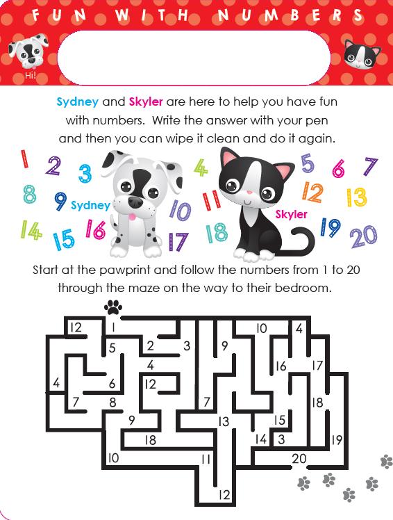 Write and Wipe: Fun With Numbers