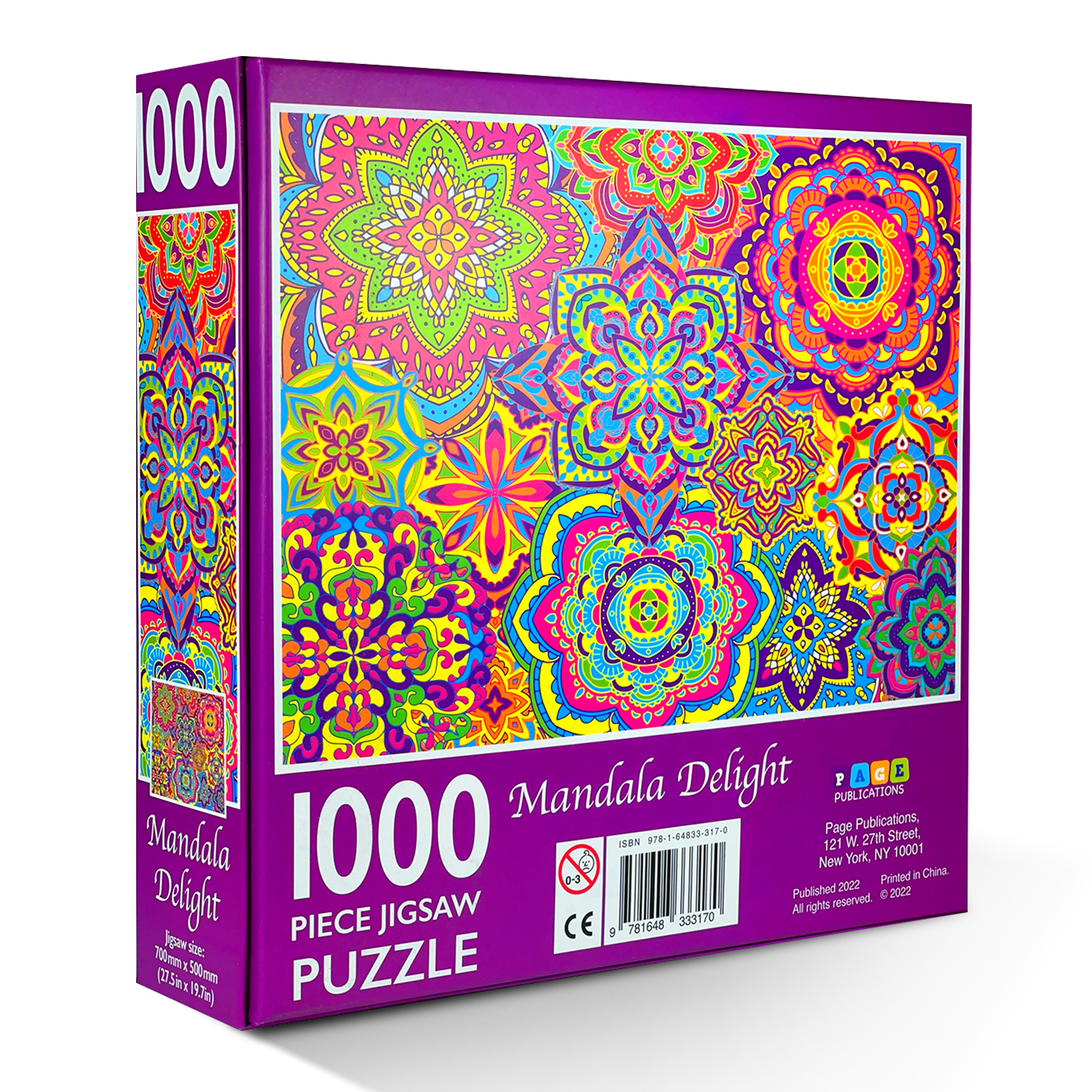 Mandala Delight 1000 Piece Jigsaw Puzzle Page Publications