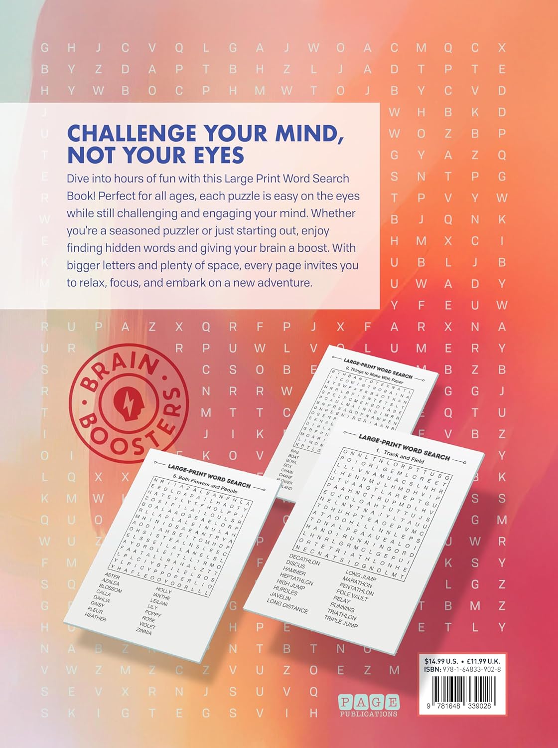 Brain Boosters Word Search Large-Print Edition