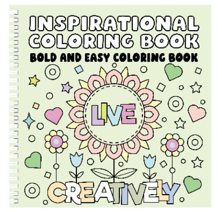 Inspirational  Bold and Easy Coloring Book