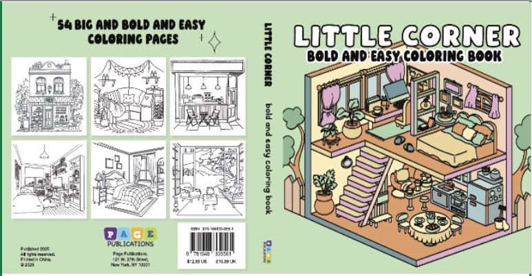 Little Corner Bold and Easy Coloring Book