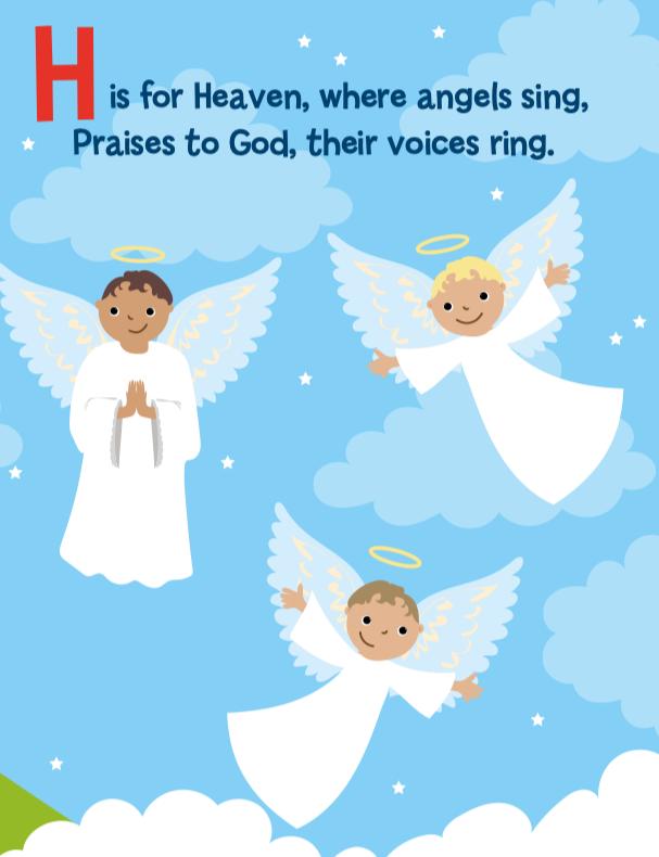 Ark Bible ABC - Compact 5x6 Inch Early Learning Book for Kids with 10 Pages of Alphabet and Bible Stories Perfect for Bedtime Reading