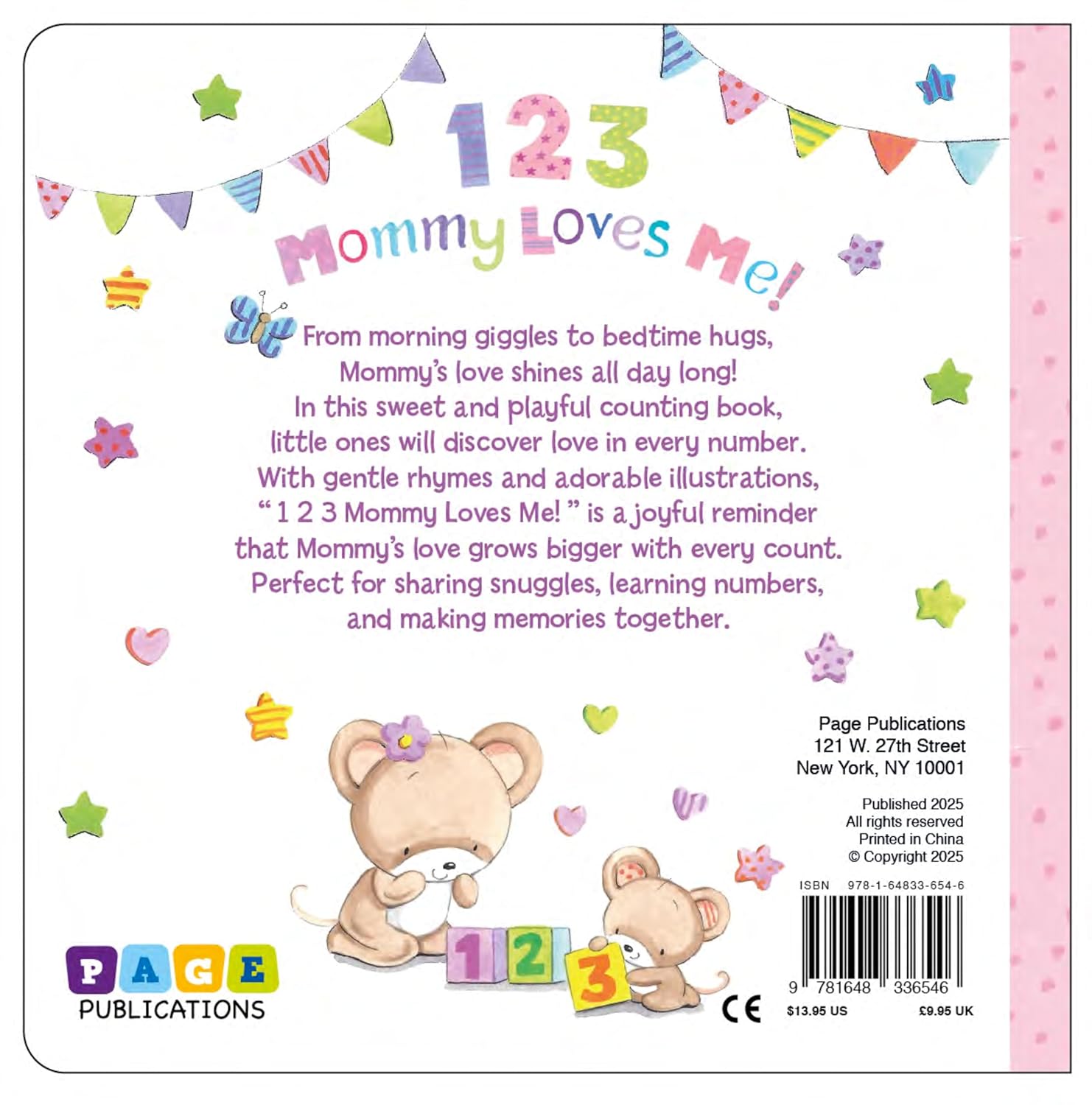 1 2 3 Mommy Loves Me! (Padded Board Book) — A Sweet Counting Story About Love, Learning, and Mommy Time Board book