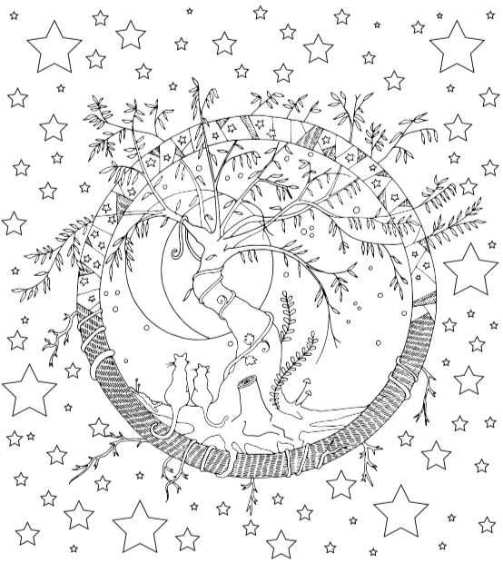 Witchcraft Coloring Book