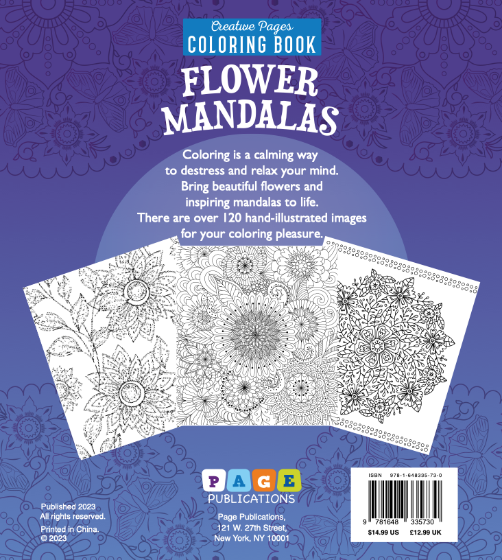 Flower Mandalas Creative Pages Coloring Book