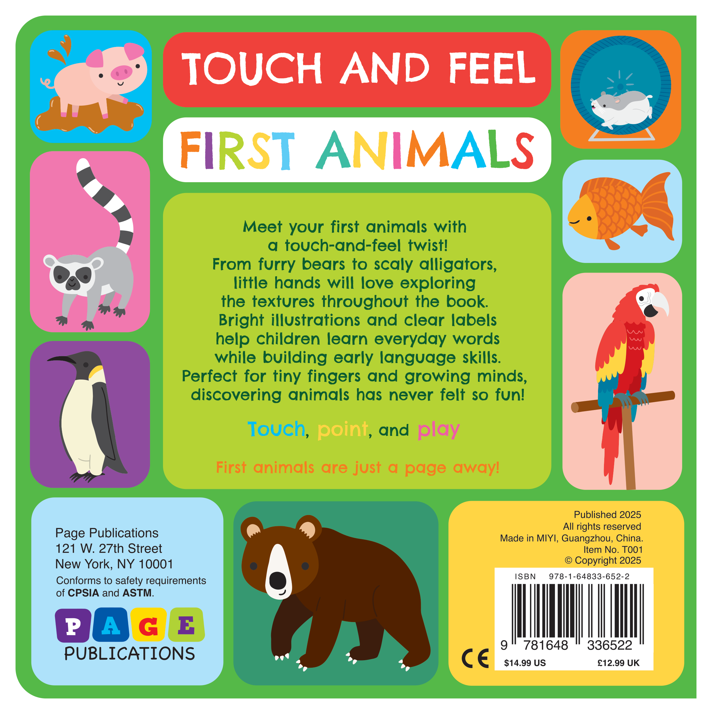 Touch and Feel: First Animals
