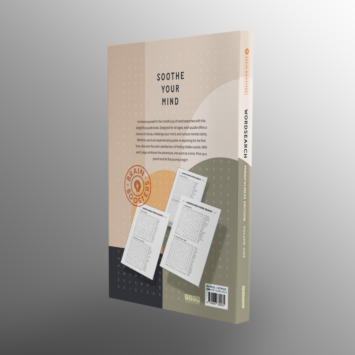 Brain Boosters Word Search Mindfulness Edition (French Edition)