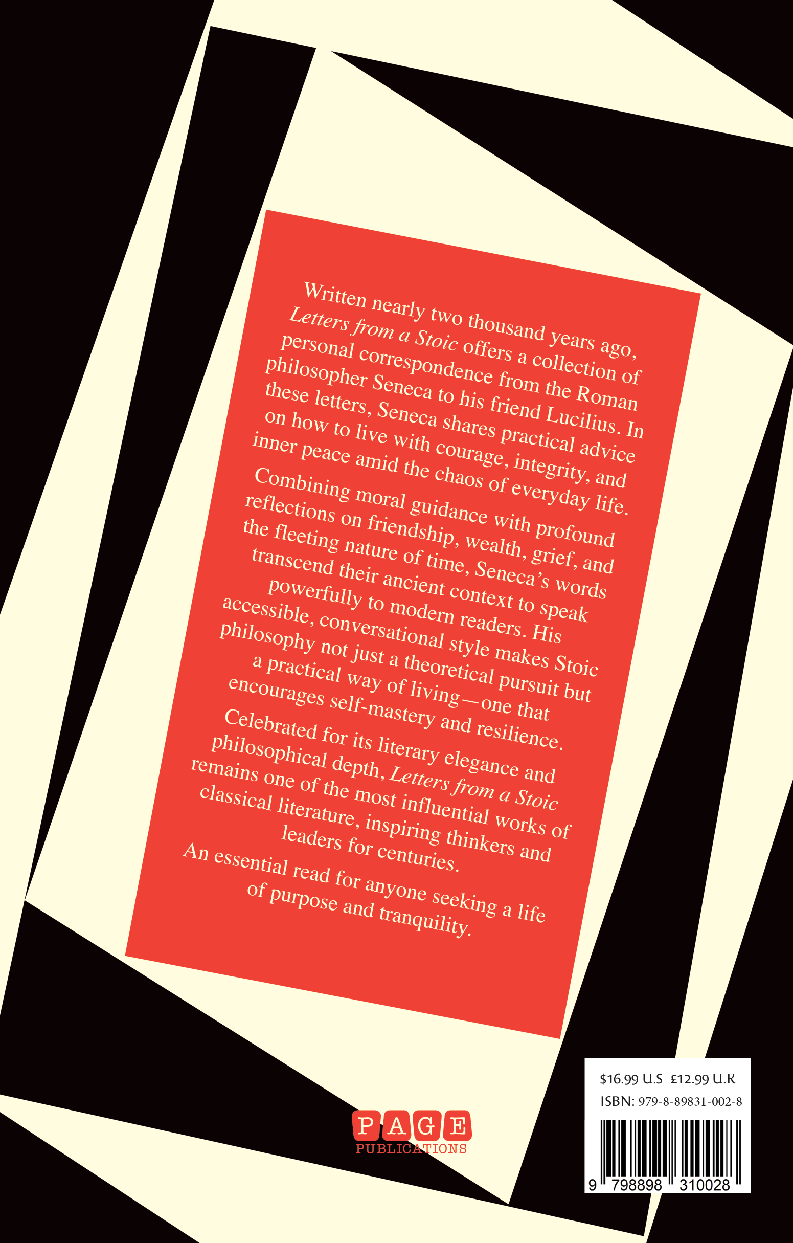 Letters From a Stoic Seneca