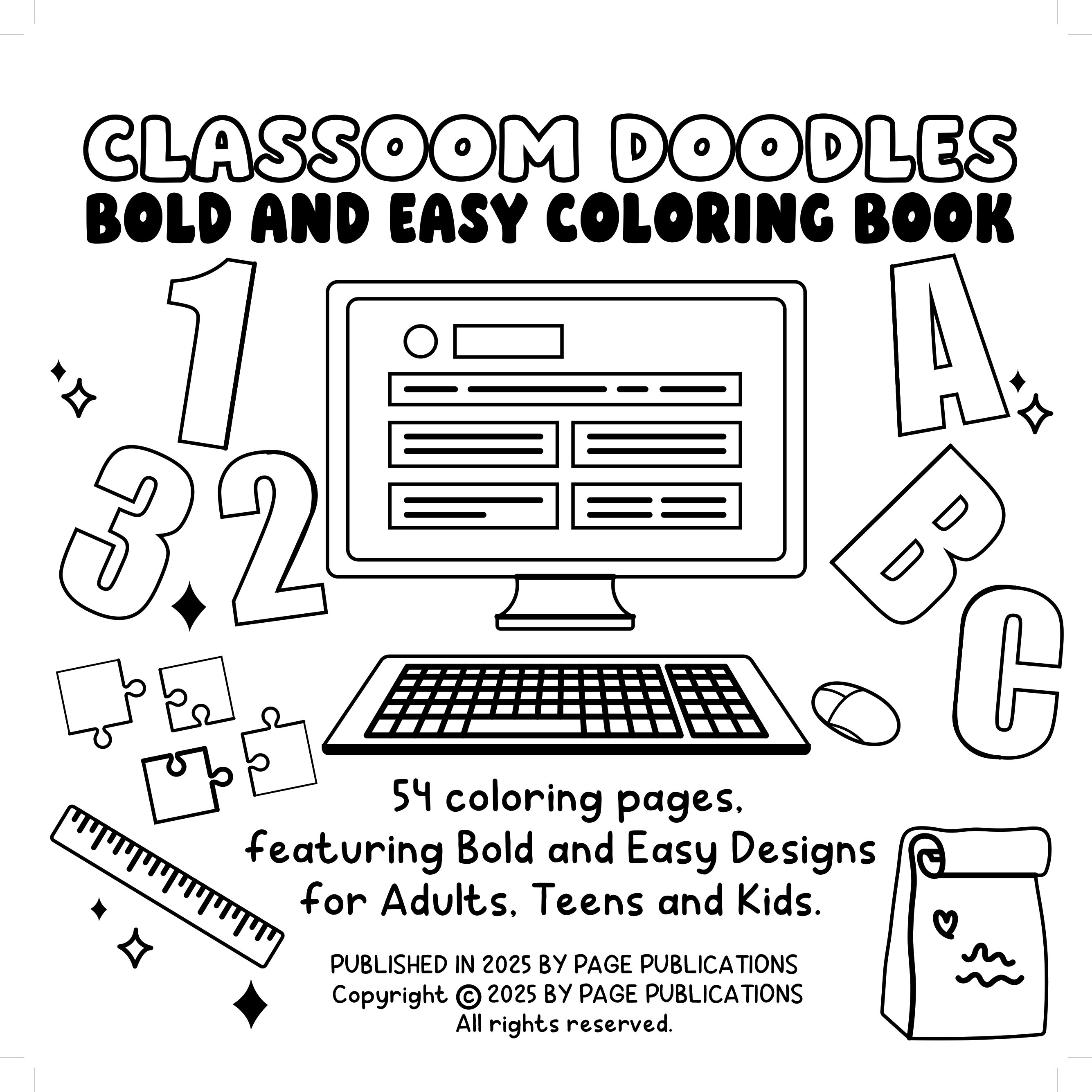 Classroom Doodles Coloring Book