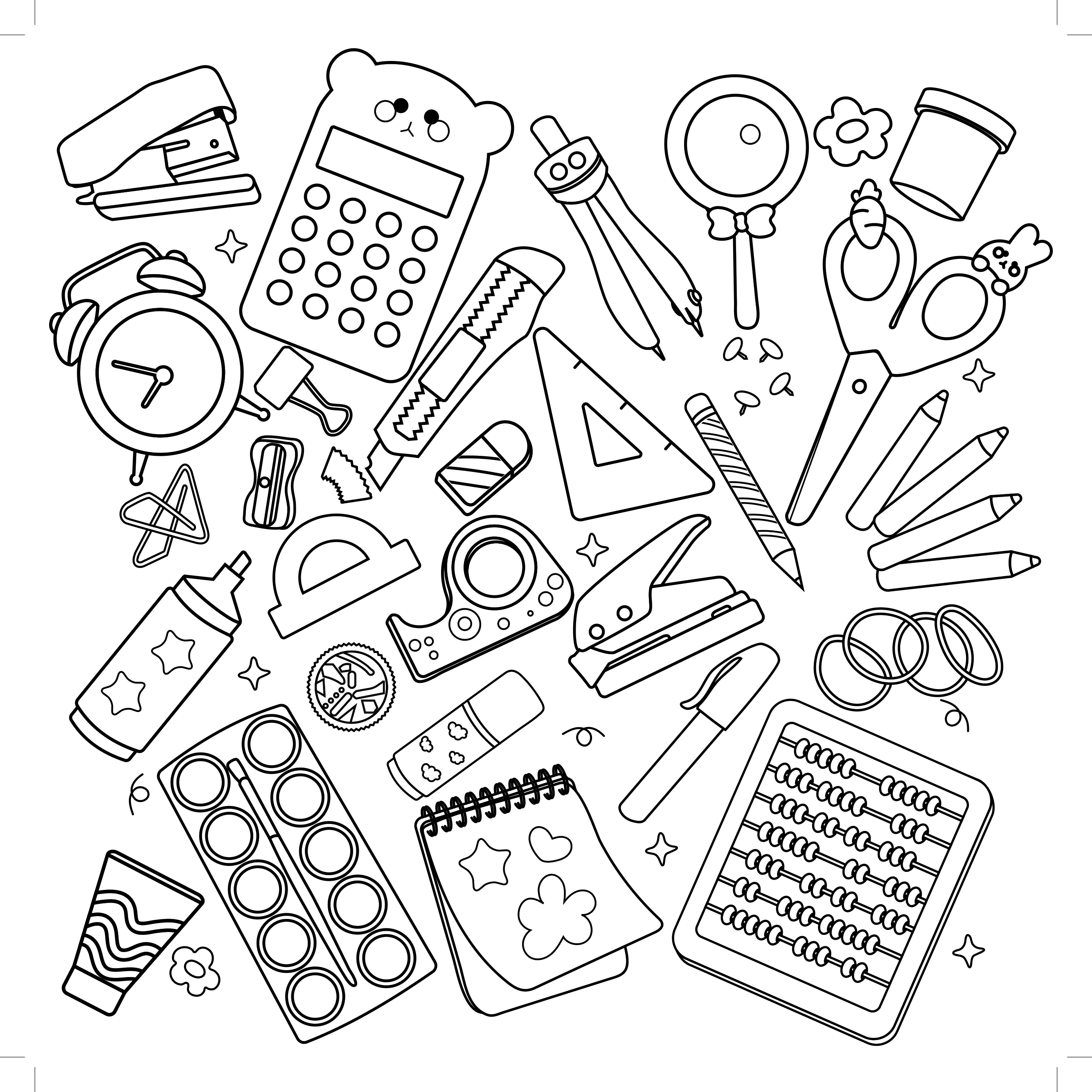 Classroom Doodles Coloring Book