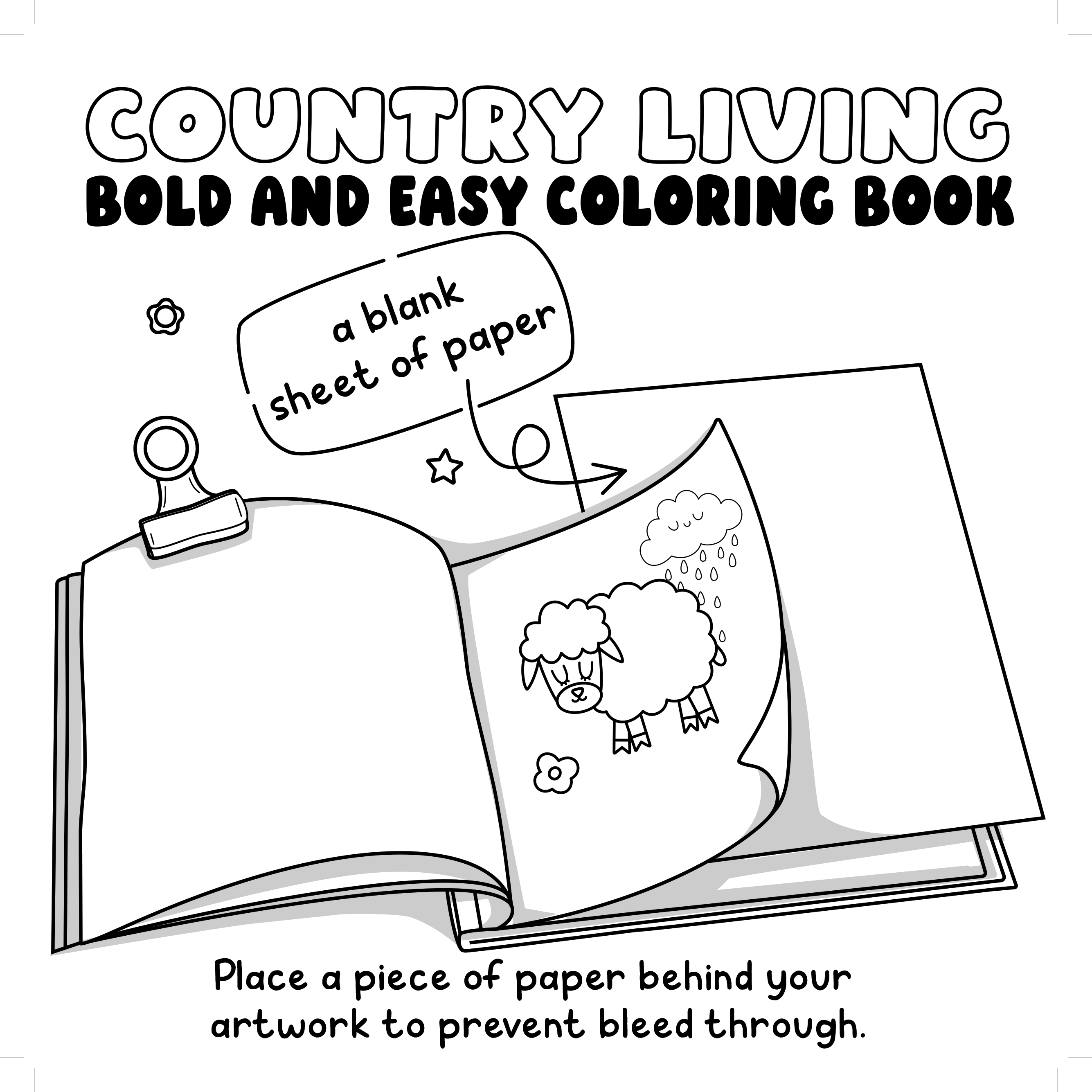Country Life Bold & Easy Coloring Book