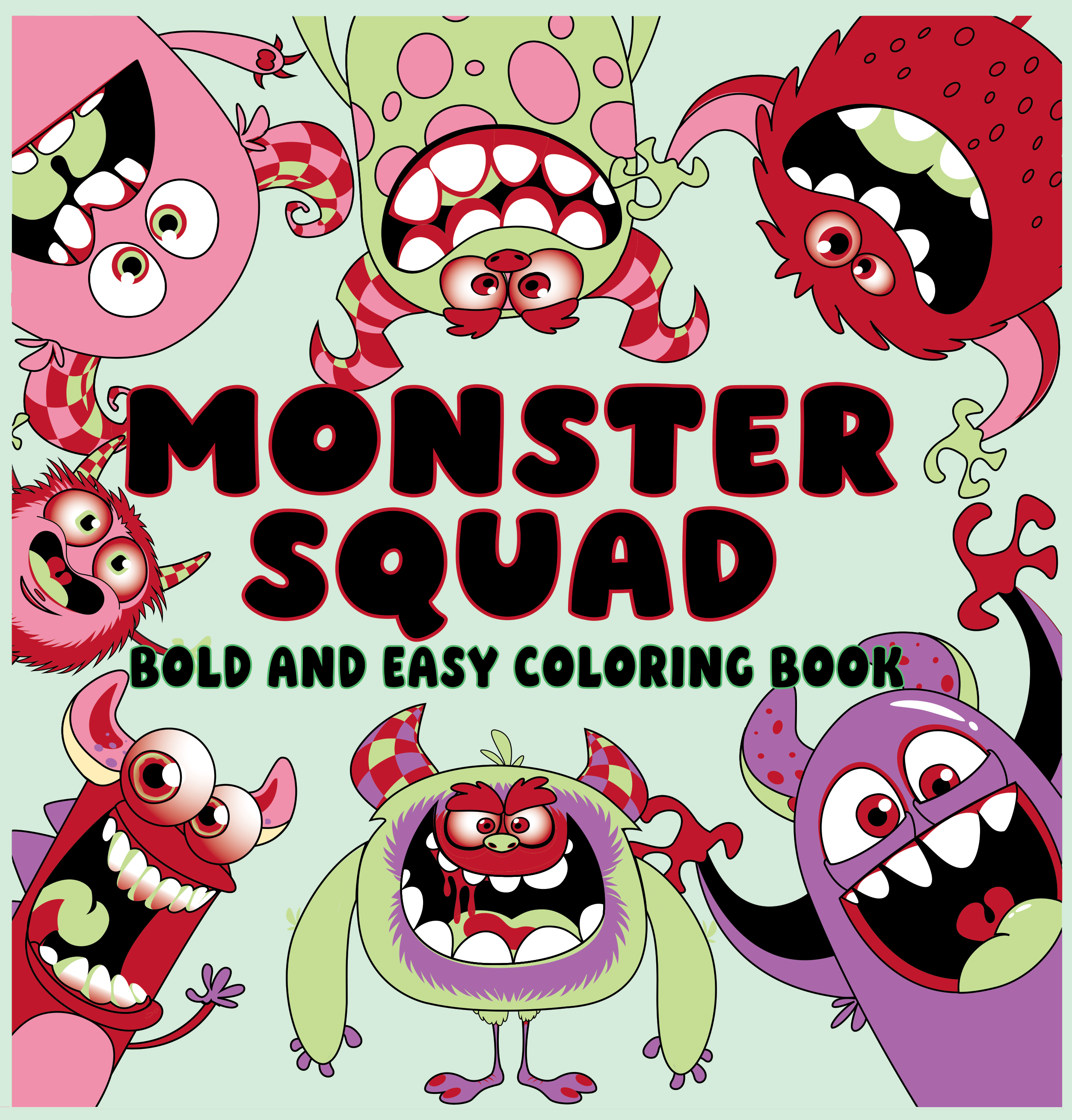 Monster Squad Bold and Easy Coloring Book