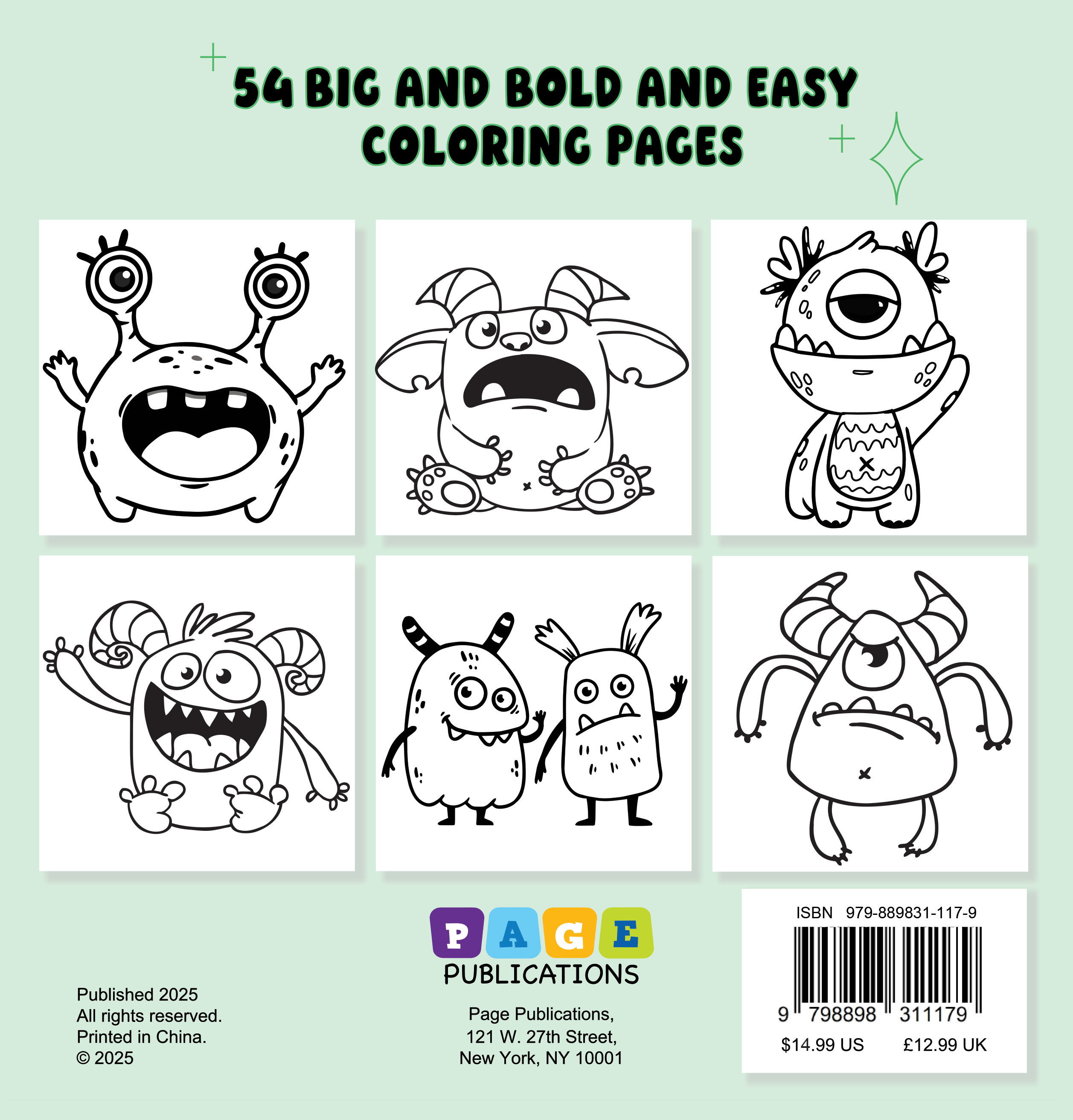 Monster Squad Bold and Easy Coloring Book