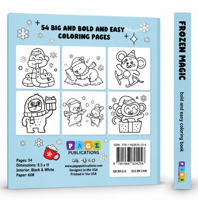 FROZEN MAGIC BOLD AND EASY COLORING BOOK