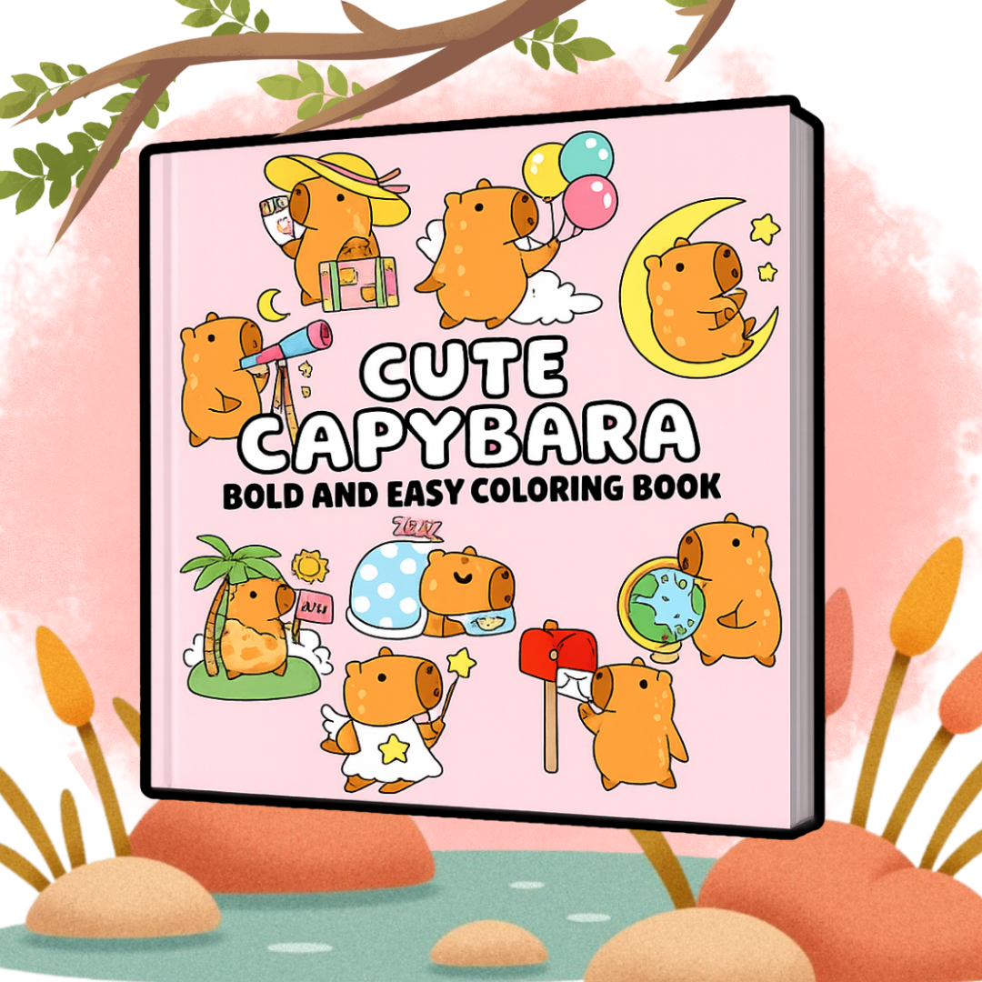 ADORABLE ADVENTURES BOLD & EASY (3 COLORING BOOKS BUNDLE)