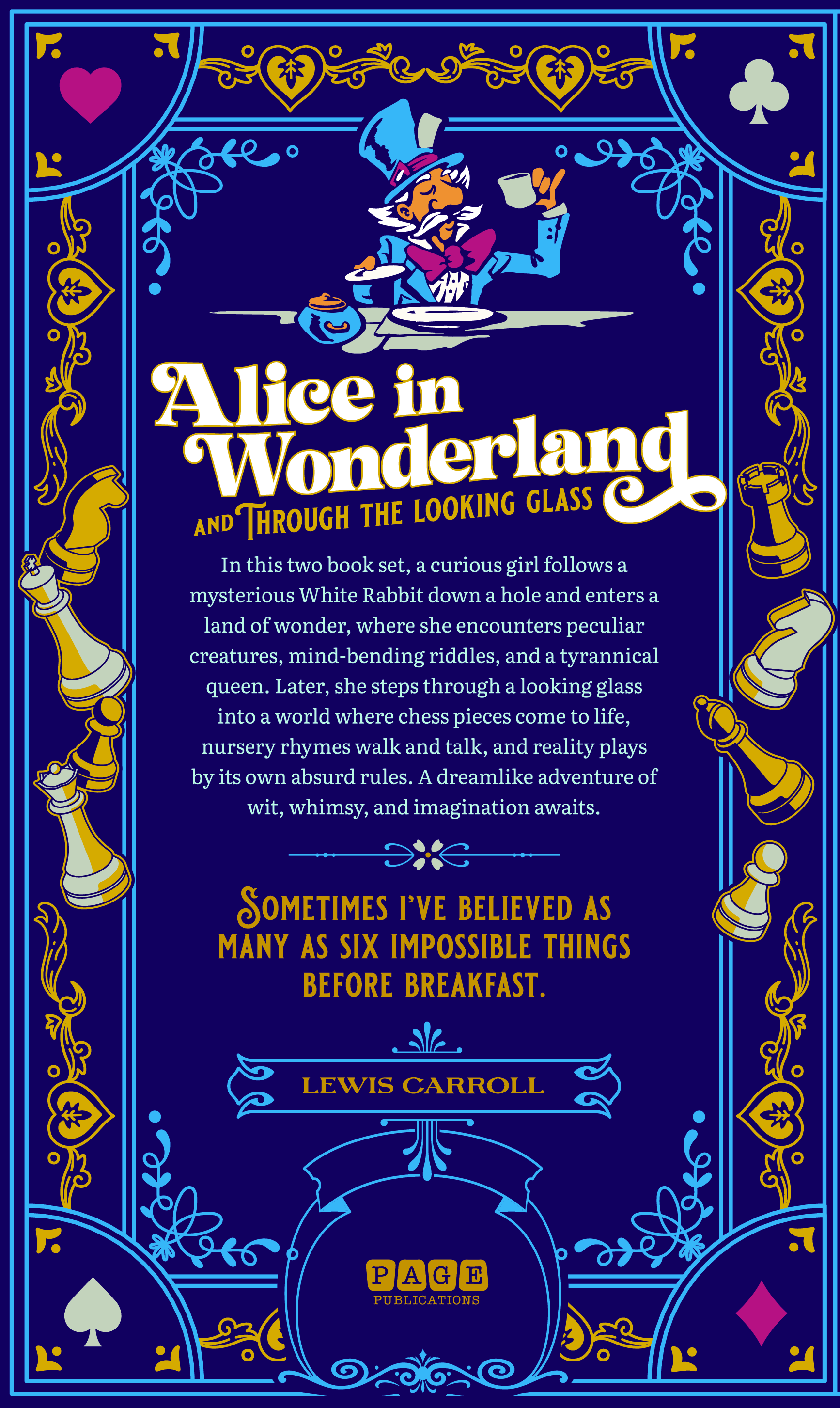 Alice in Wonderland and  Through the Looking Glass