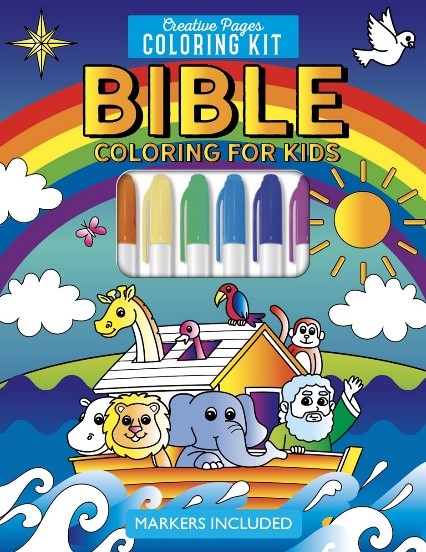 BIBLE COLORING FOR KIDS CREATIVE PAGES COLORING KIT