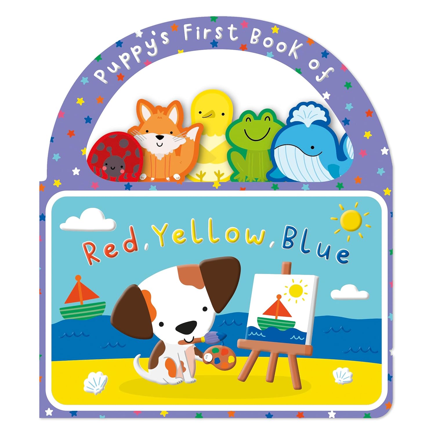 CARRY ALONG PUPPY'S FIRST RED YELLOW BLUE BOOK