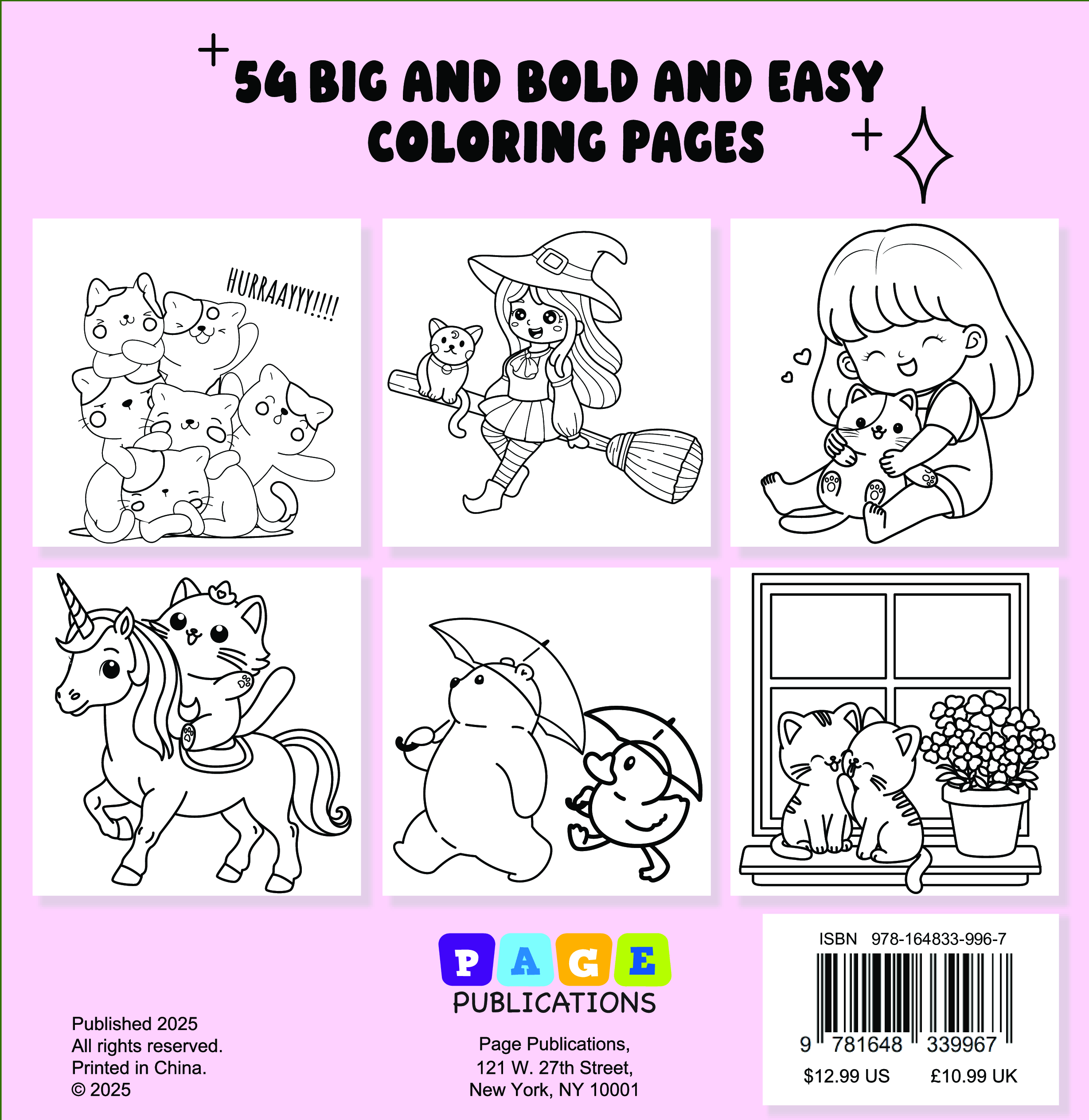 Best Friends Bold and Easy Coloring Book