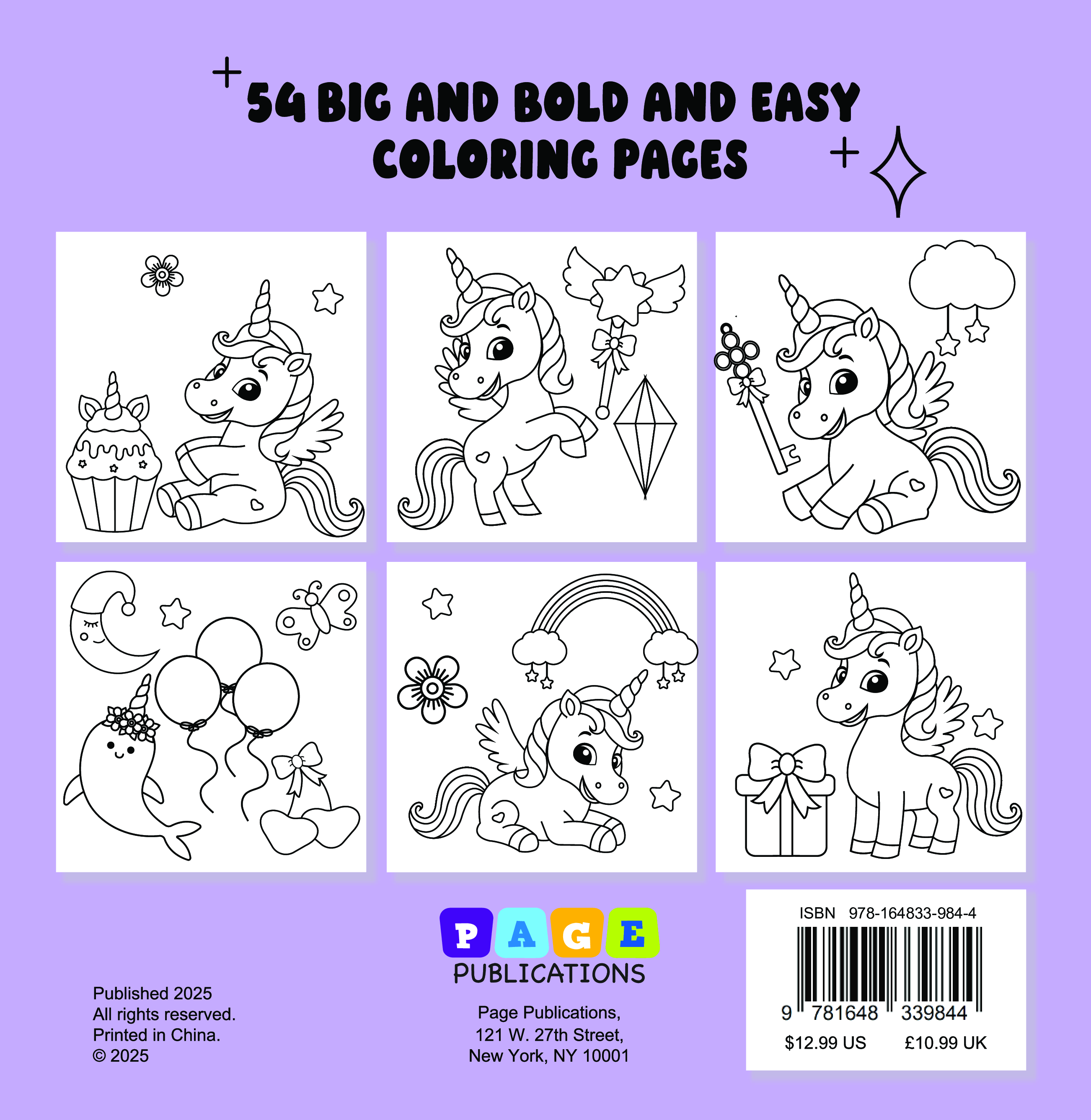 Magical Things Bold and Easy Coloring Book