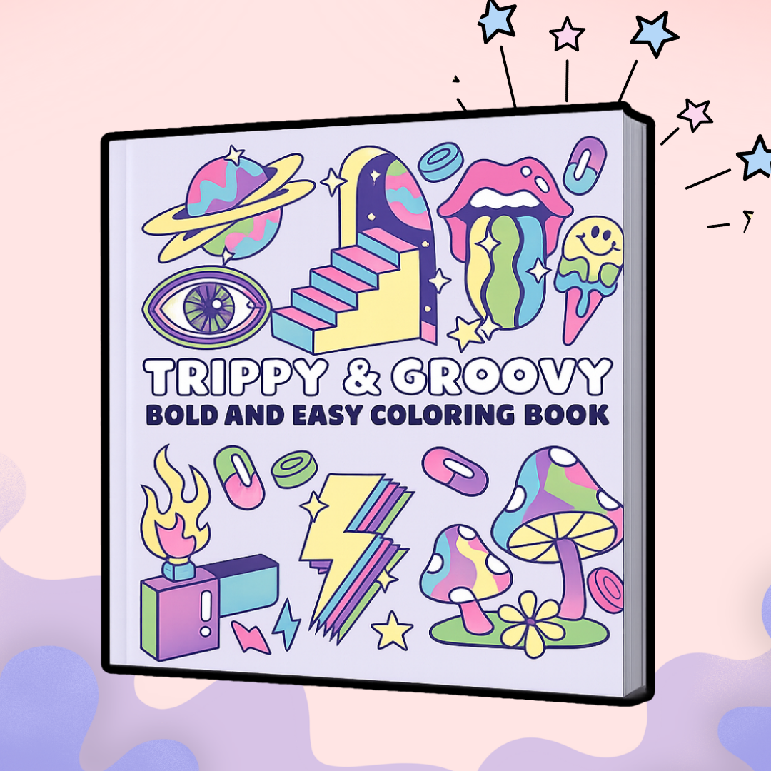 CALMING RETRO BOLD & EASY (3 COLORING BOOKS BUNDLE)