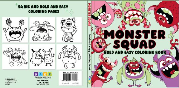 Monster Squad Bold and Easy Coloring Book