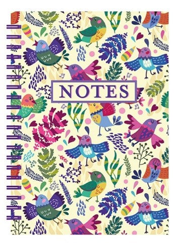 Notes Colorful Birds