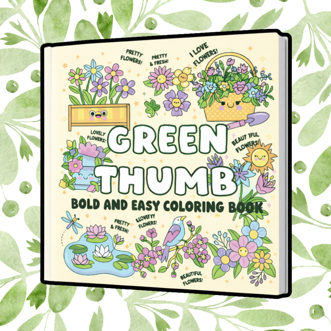 SPRING VIBES BOLD & EASY COLORING BOOKS
