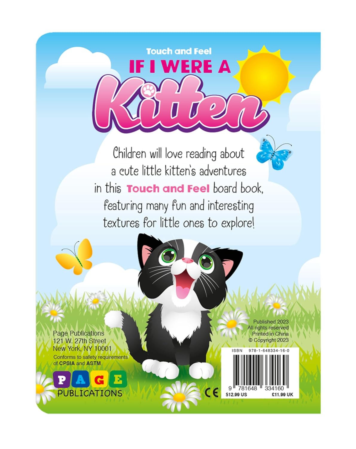 If I Were a Kitten Touch and Feel Board book