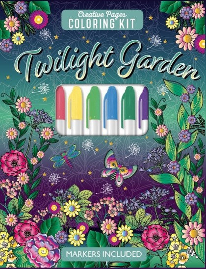 TWILIGHT GARDEN CREATIVE PAGES COLORING KIT