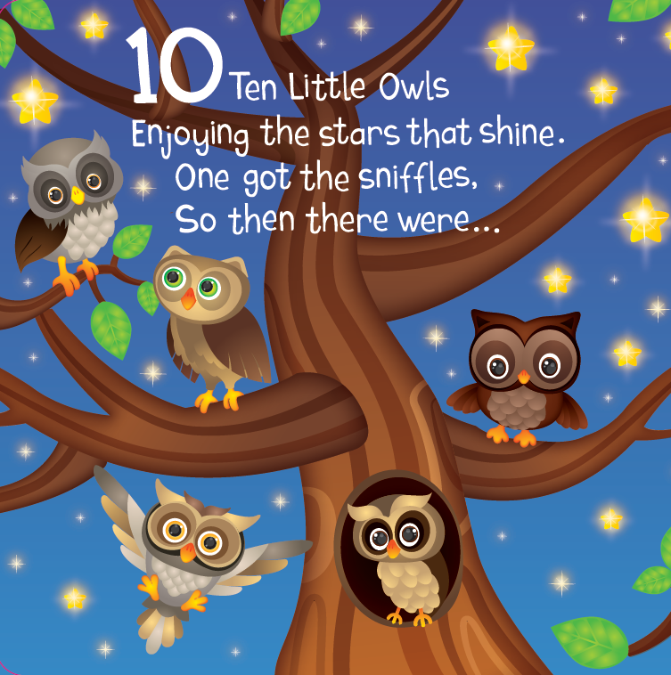 10 Little Owls (Board Book)
