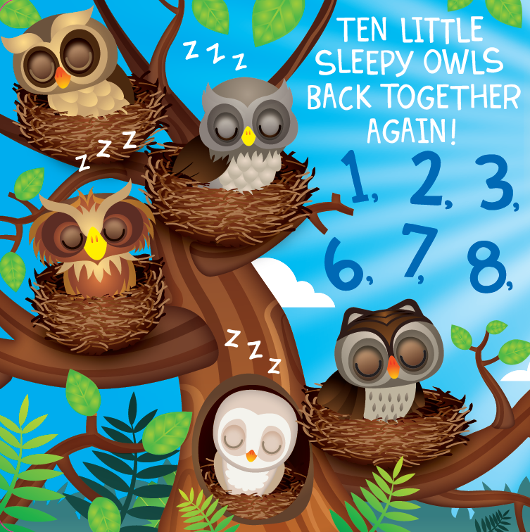 10 Little Owls (Board Book)