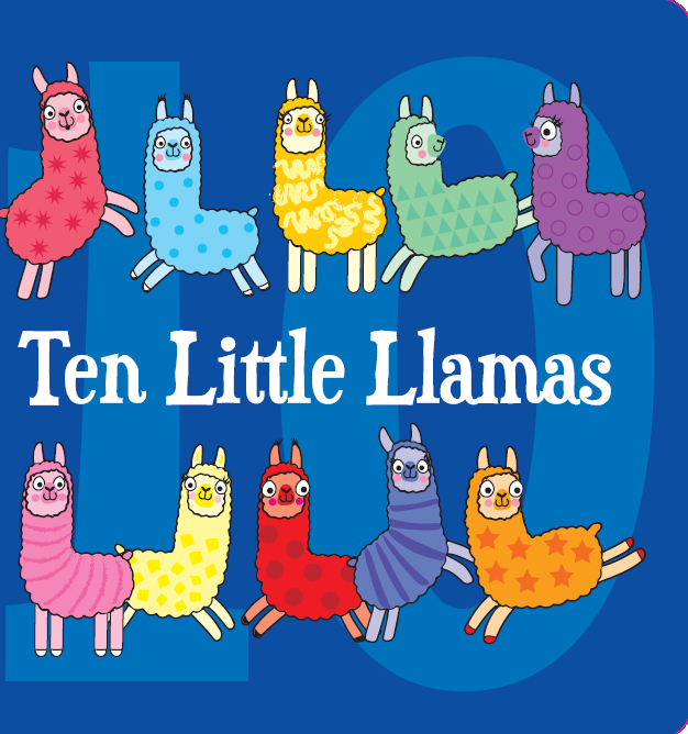 Ten Little Llamas (Board Book)