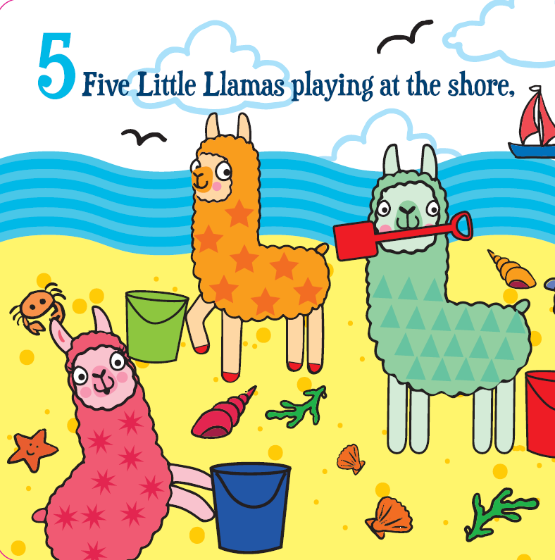 Ten Little Llamas (Board Book)