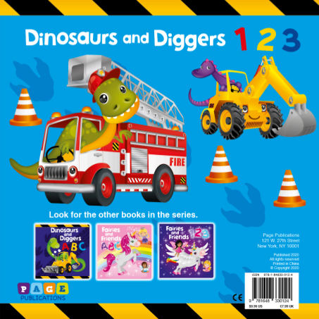Dinosaurs and Diggers 123 (Picture Book)