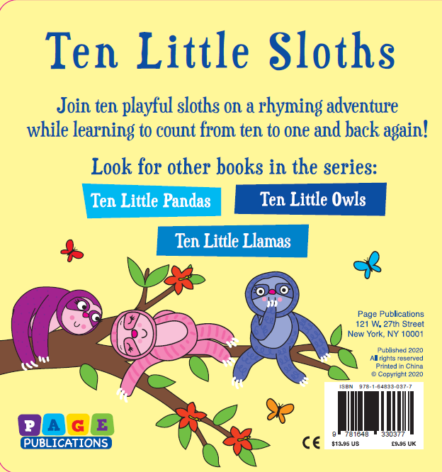 10 Little Sloths (Board Book)