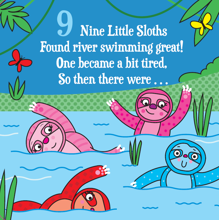 10 Little Sloths (Board Book)